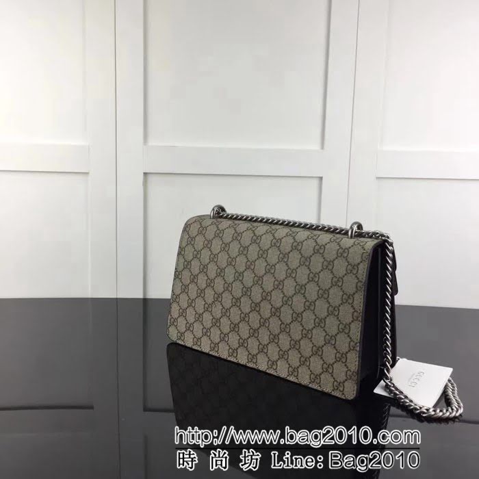 GUCCI古馳原單 新款專櫃品質原單貨實物實拍 400249 啡pvc配克 鏈條單肩斜挎包 HY1018
